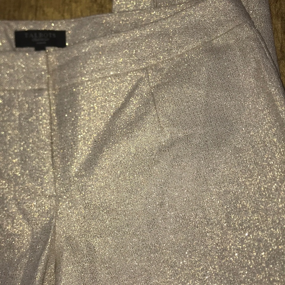 Talbots Signature Gold Metallic Pants - Picture 3 of 7